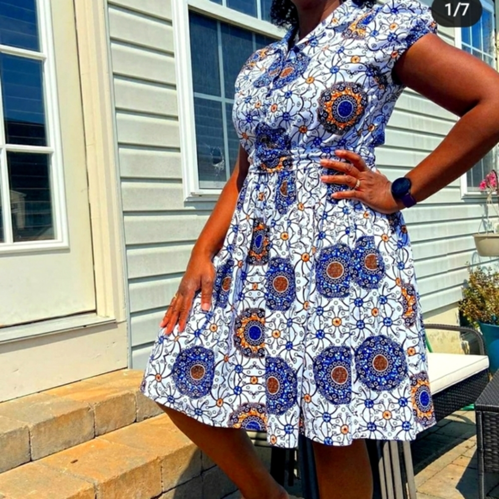 Mid length African dress
